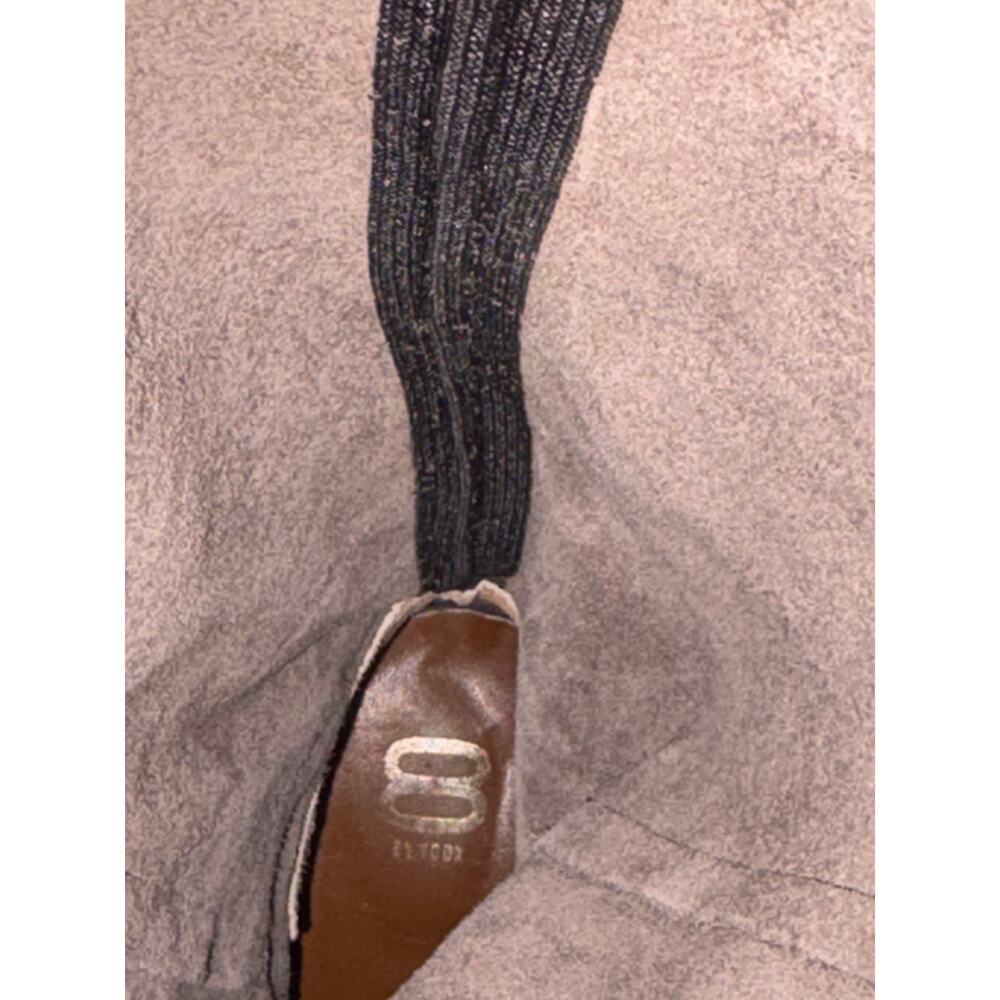 8 by YOOX Brown Suede Knee High Boots Size 39 Italian Equestrian - Picture 10 of 10